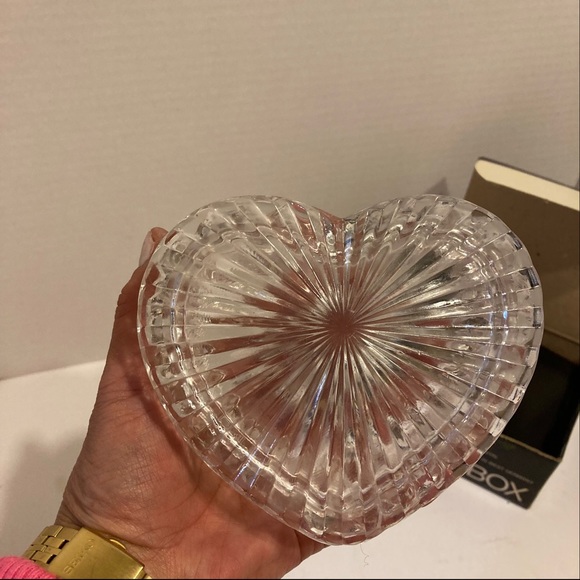 Storage & Organization Vintage Crystal Heart Jewelry Box From W